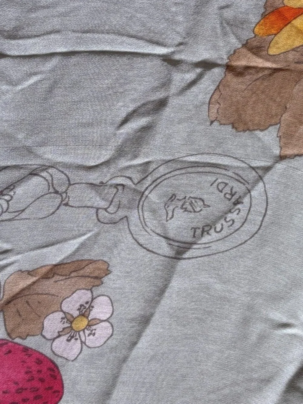 Vintage Trussardi Silk Scarf with CoA Attached
